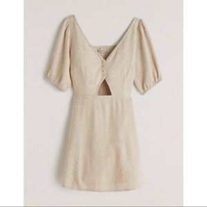 New Without Tags✨ Button-Through Cutout Mini Dress